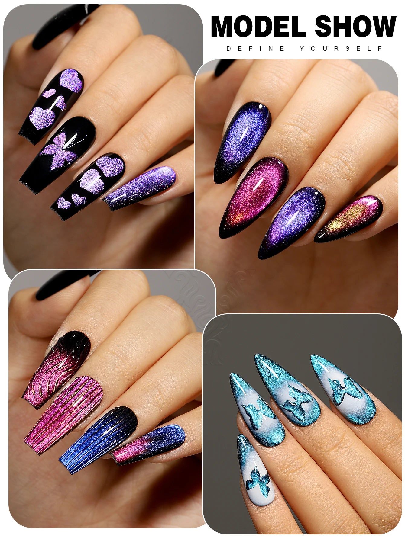 Traumhaftes Katzenauge Nagelgel