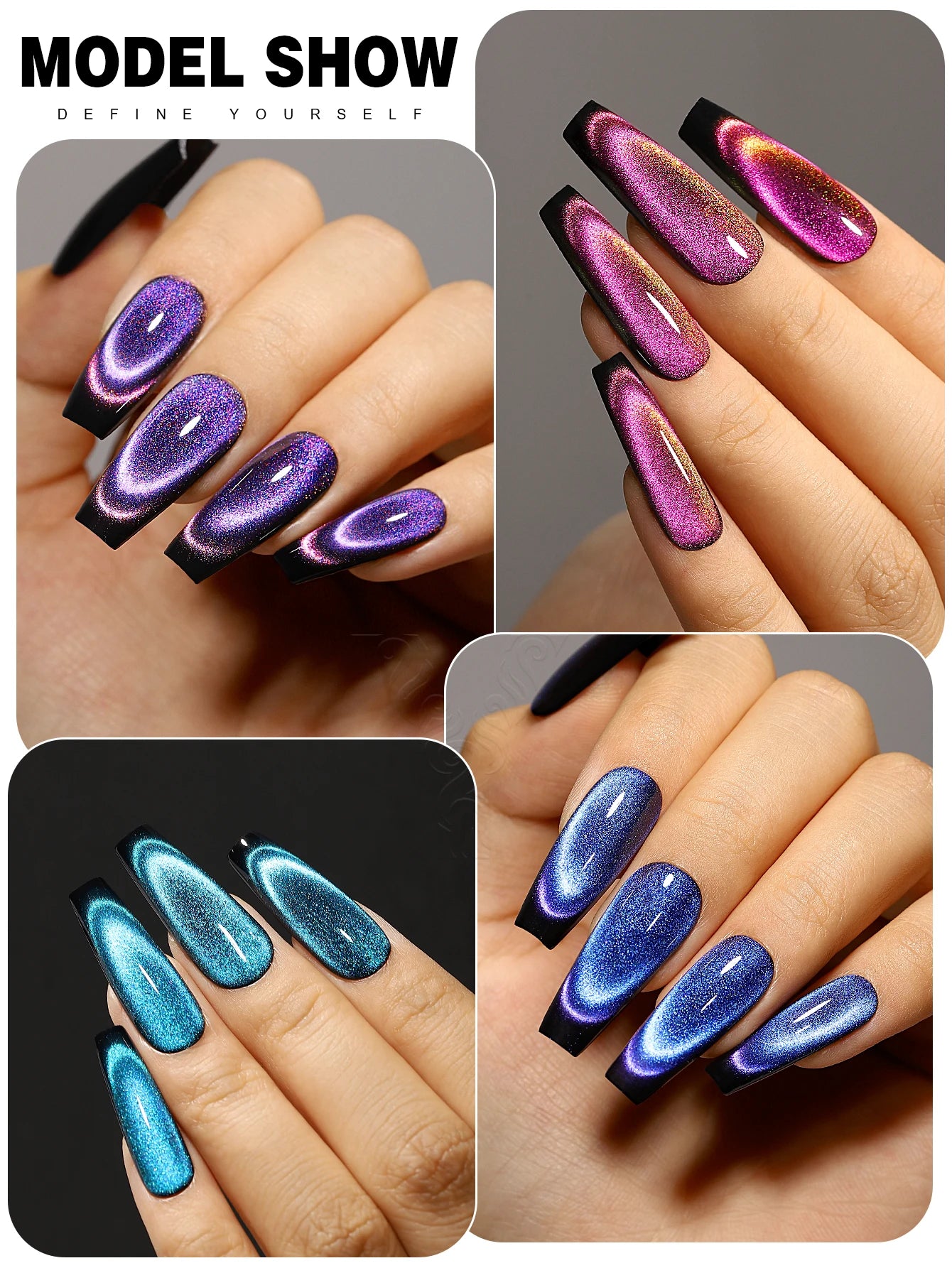 Traumhaftes Katzenauge Nagelgel